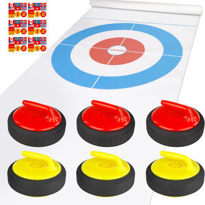 Indoor Curling Set Family Game Kids Adults Olympic Sport Party Game Equipment